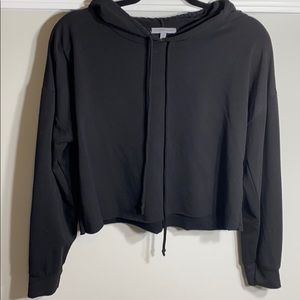 Charlotte Russe black cropped hoodie.